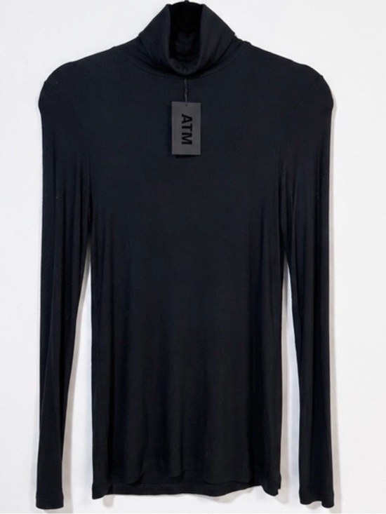 ATM Anthony Thomas Melillo Tops - ATM Anthony Thomas Melillo Model Rib Mock Neck Top NWT Luxury Layering Essential